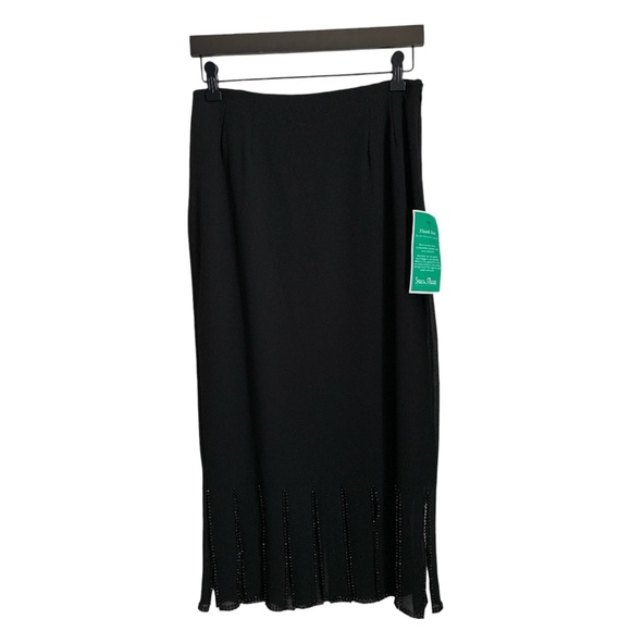 MSK Women's Black Skirt with Beading Size Small NWT Black Skirt - Picture 1 of 7
